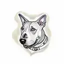 English bull terrier tattoo design idea