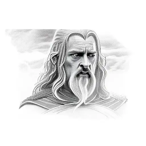 the lord of the rings battle scene  tattoo design idea