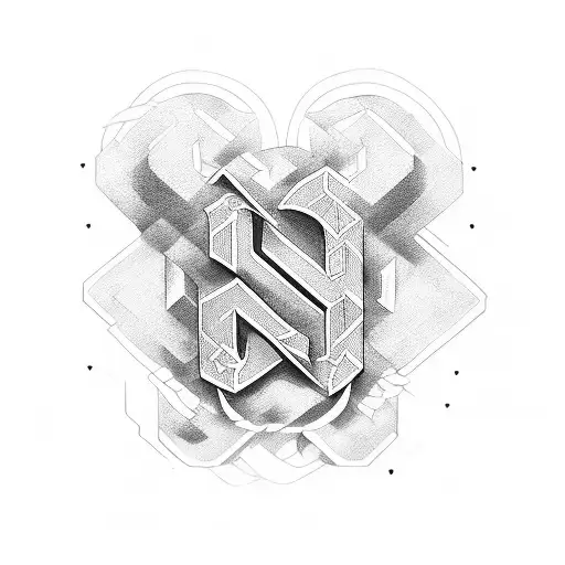 letter s and p hidden in a tattoo design tattoo design idea