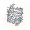 letter s and p hidden in a tattoo design tattoo design idea