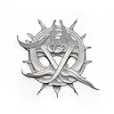 letter s and p hidden in a tattoo design tattoo design idea