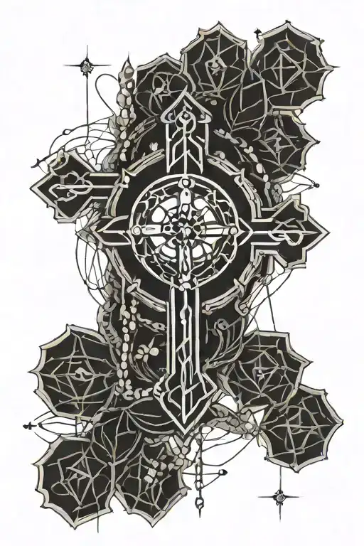Rosary tattoo design idea