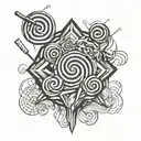 lollipop smoke tattoo design idea