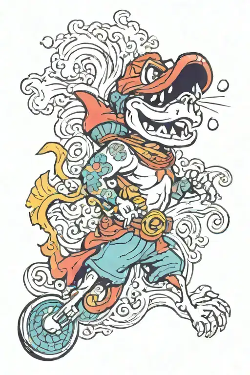 underdog sea 32 Impressionism tattoo design idea