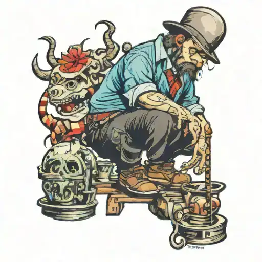 bums tattoo design idea