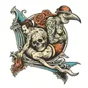 bums tattoo design idea