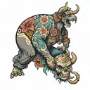 bums tattoo design idea