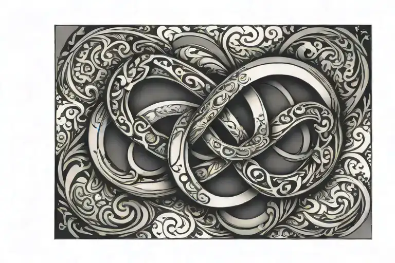 infinity symbol 224 incorporated tattoo design idea