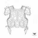 Armor vest with a design inspired by defense company logos and symbols tattoo design idea