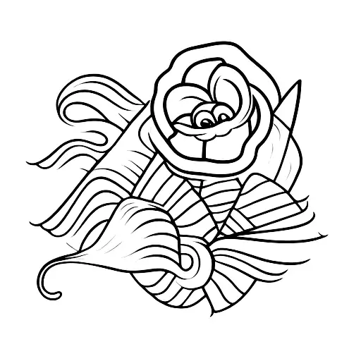 A traditional-style Jeep with cornstalks growing out of the windows tattoo design idea