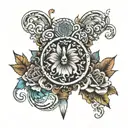 BLESSED tattoo design idea