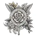 BLESSED tattoo design idea