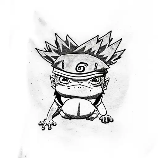 naruto as a toad tattoo design idea