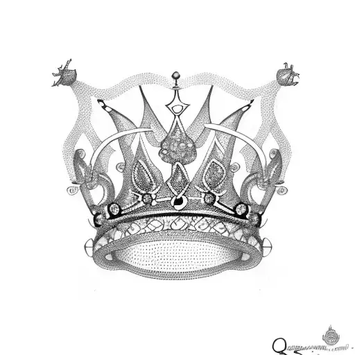 Queen's Crown tattoo design idea