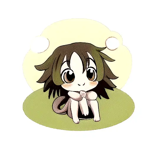 baby olive baboon tattoo design idea