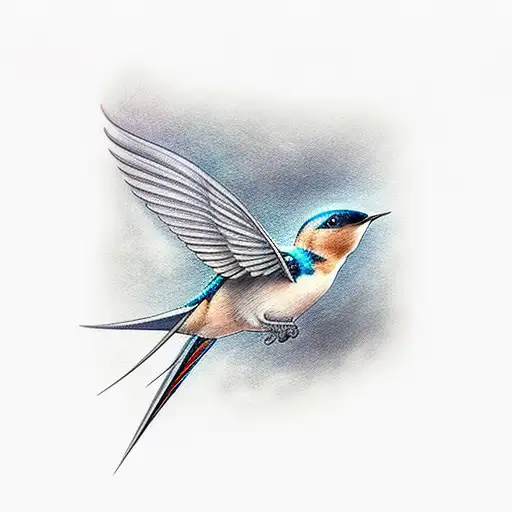 Swallow Bird tattoo design idea