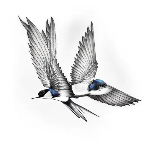 Swallow Bird tattoo design idea
