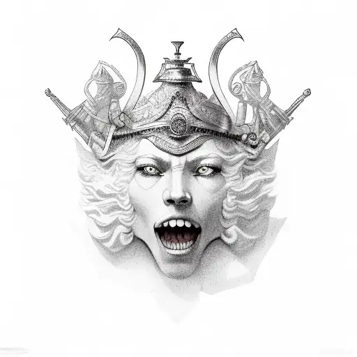 justica themis balança e espada cega tattoo design idea