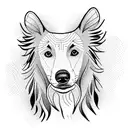 Border Collie tattoo design idea