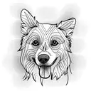 Border Collie tattoo design idea