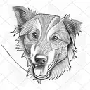 Border Collie tattoo design idea