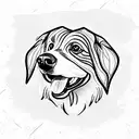 Border Collie tattoo design idea