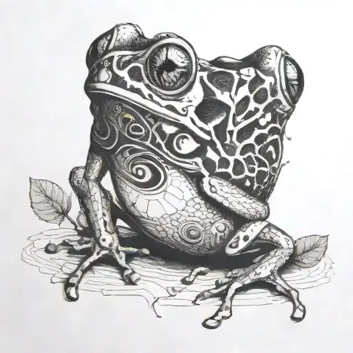 add tree frog tattoo design idea