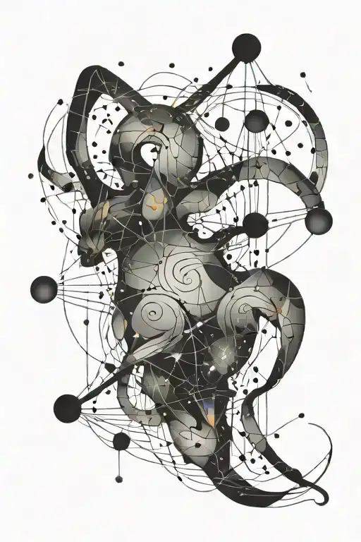 Aries constellation tattoo design idea