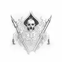 pastor alemán  tattoo design idea