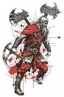 viking warrior tattoo design idea