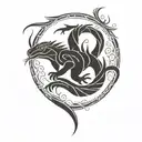 komodo dragon tattoo design idea