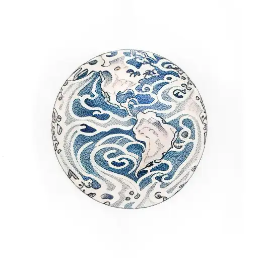 earth fire water air sleeve tattoo design idea