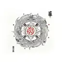 four elements  tattoo design idea