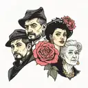 3 A: this is Andrey brother, Andrey uncle and Adriana 2. I: this is Ira my aunt and Ira who is here 1 B: little tattooed grandmother tattoo design idea