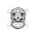 guitare and longboard tattoo design idea