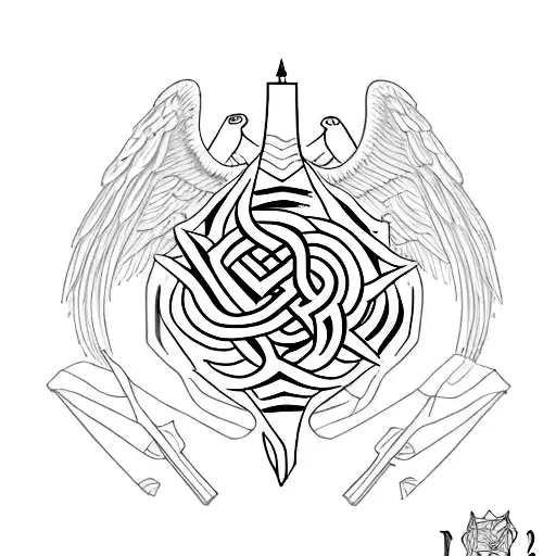 psalm 23 tattoo design idea