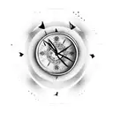 birth clocks tattoo design idea