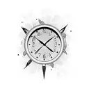 birth clocks tattoo design idea