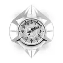 birth clocks tattoo design idea