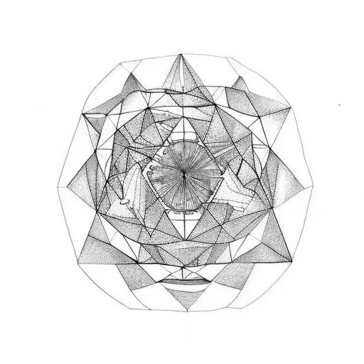 design a tatoo that Buckminster Fuller might design tattoo design idea