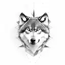 the body of a woman with an wolf spirit leaving her body tattoo design idea