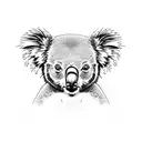 koala bear tattoo design idea