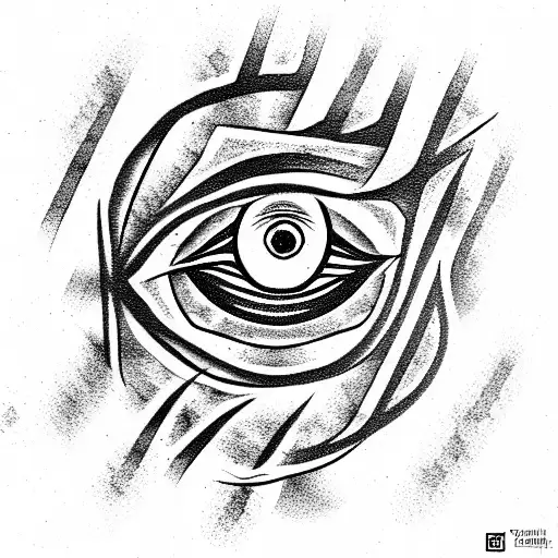Evil Eye tattoo design idea