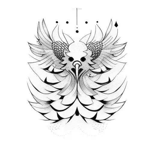 chicken farm tattoo design idea