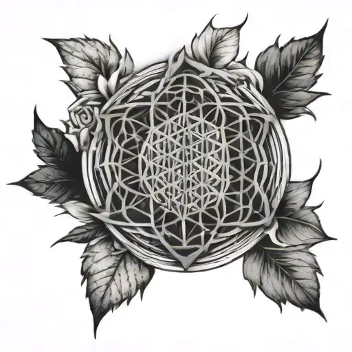 flower of life bring me the horizon inspired tattoo design idea