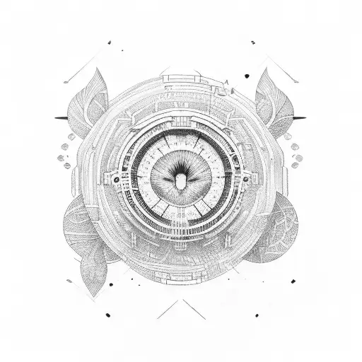 plains in heart tattoo design idea
