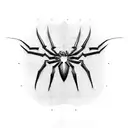 Spiderman with web and spider tattoo design idea