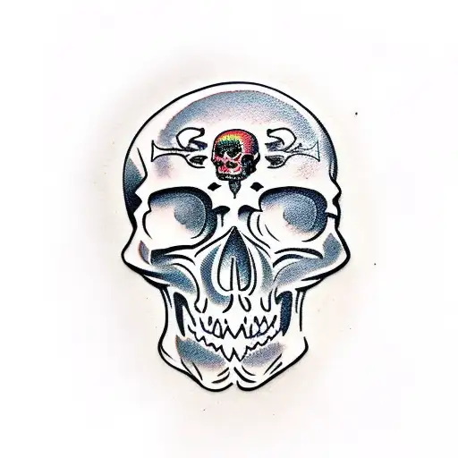skull tattoo design idea