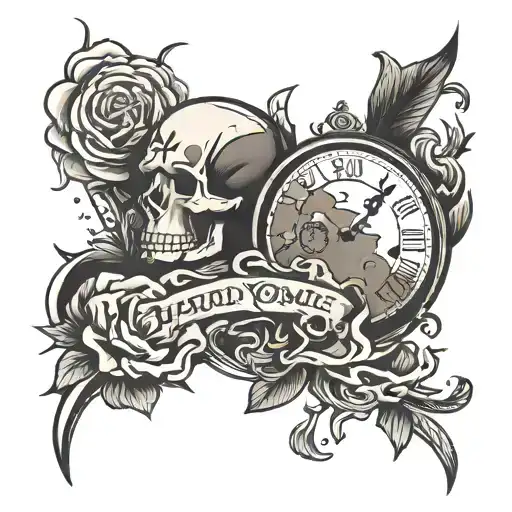 hard times come and go tattoo design idea