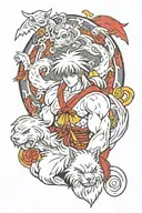 Sesshomaru  tattoo design idea